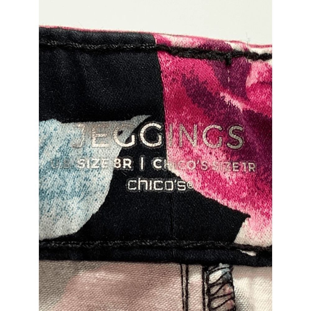 Chico's Floral Jegging Size 8 - Picture 7 of 8